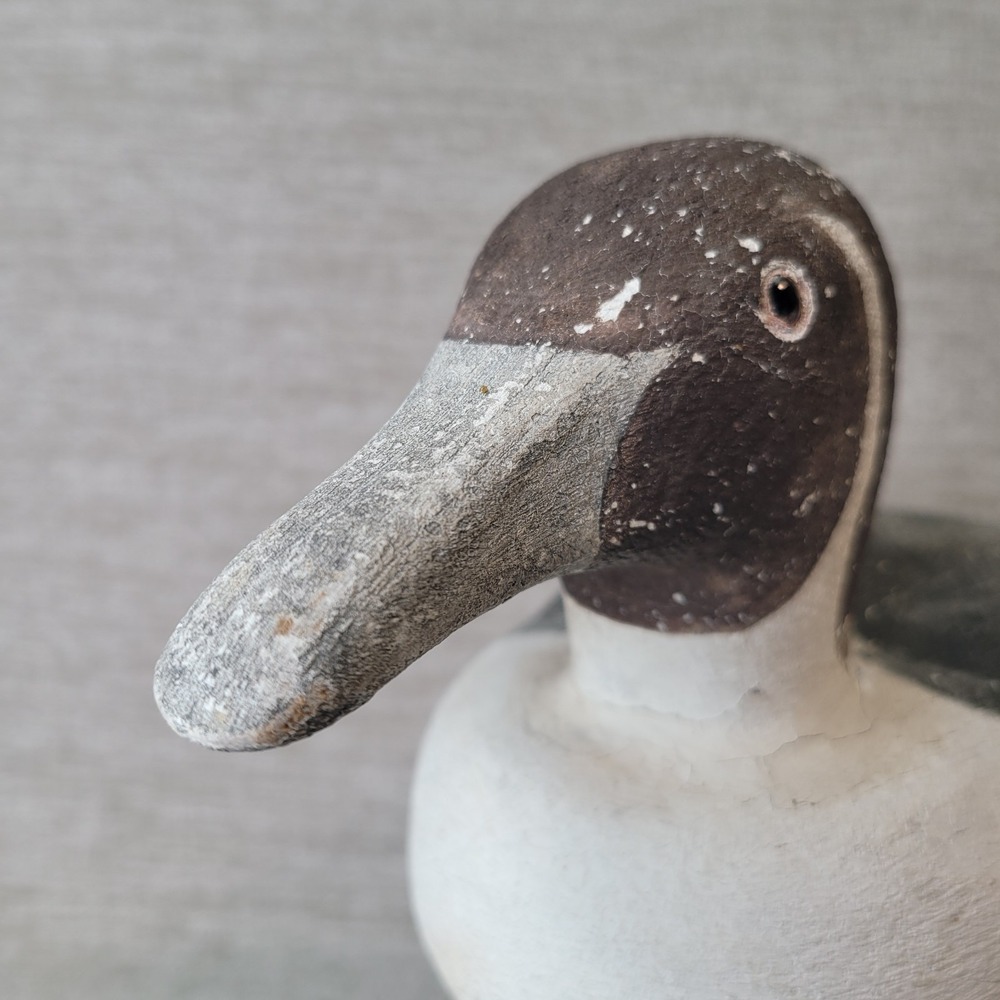 VTG RAM 80 Duck Decoy Richard Morgan Hand Carved Wooden Folk Art Painted Bird - Picture 5 of 16